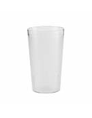 Bicchiere tumbler universale in SAN trasparente - capacità ml 240 - diametro cm 6,5 - altezza cm 10