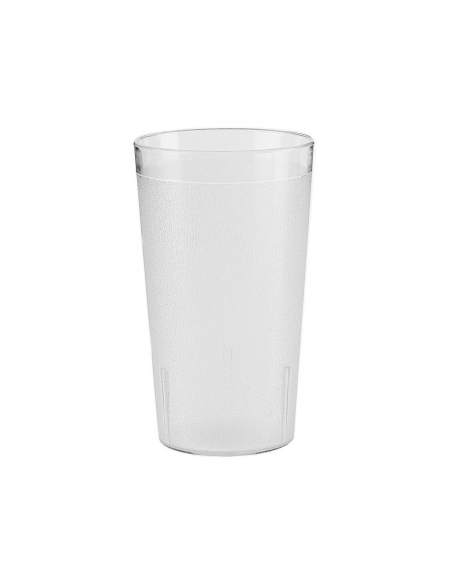 Bicchiere tumbler universale in SAN trasparente - capacità ml 240 - diametro cm 6,5 - altezza cm 10