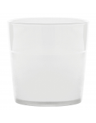 Bicchiere acqua in policarbonato trasparente - capacità ml 170 - diametro cm 7 - altezza cm 7