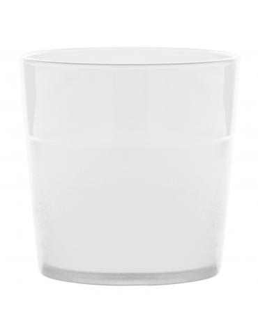Bicchiere acqua in policarbonato trasparente - capacità ml 170 - diametro cm 7 - altezza cm 7