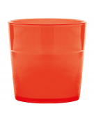 Bicchiere acqua in policarbonato - colore rosso - capacità ml 170 - diametro cm 7 - altezza cm 7