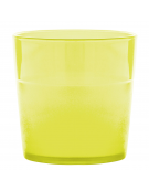 Bicchiere acqua in policarbonato - colore giallo - capacità ml 170 - diametro cm 7 - altezza cm 7