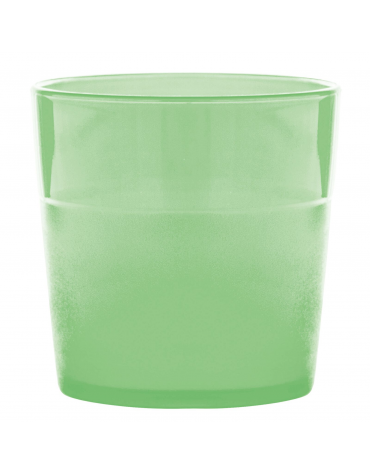 Bicchiere acqua in policarbonato - colore verde - capacità ml 170 - diametro cm 7 - altezza cm 7