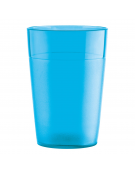 Bicchiere acqua in policarbonato - colore blu - capacità ml 250 - diametro cm 7 - altezza cm 10,2