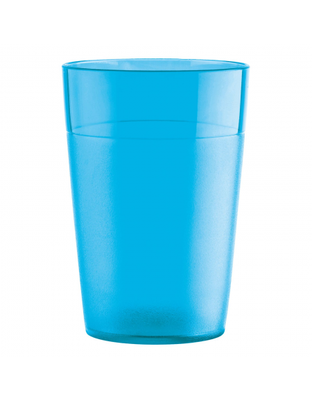 Bicchiere acqua in policarbonato - colore blu - capacità ml 250 - diametro cm 7 - altezza cm 10,2