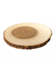 Tagliere rotondo in legno di acacia con piedini - diametro cm 25,5