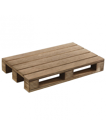 Tagliere mini pallet rettangolare in legno di betulla - cm 20x12x3h