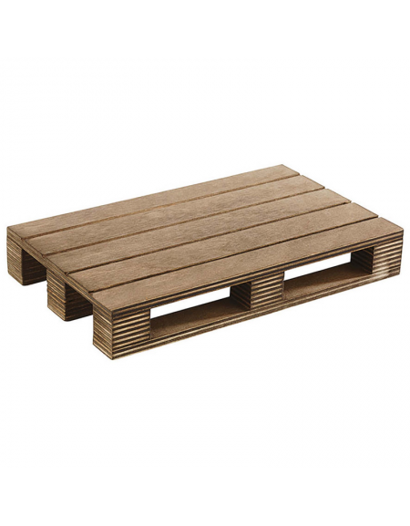 Tagliere mini pallet rettangolare in legno di betulla - cm 20x12x3h