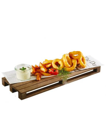 Tagliere mini pallet rettangolare in legno di betulla - cm 40x15x3h