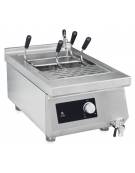 Cuocipasta a induzione professionale da banco - capacità lt 15 - incluso kit di 3 cestelli - Trifase Kw 5 - cm 40x70x34,8h