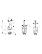 Mixer frullatore ad immersione a ridotta dissipazione di calore - potenza variabile 750-1000W - Velocità 3000 / 12000 rpm