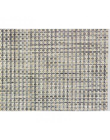 Set 6 tovagliette americane per colazione in poliestere e PVC - colore melange chiaro - cm 42x33