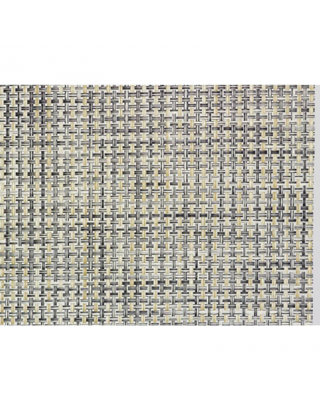 Set 6 tovagliette americane per colazione in poliestere e PVC - colore melange chiaro - cm 42x33