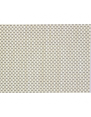 Set 6 tovagliette americane per colazione in poliestere e PVC - colore Beige-Grigio - cm 42x33