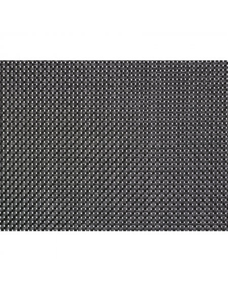 Set 6 tovagliette americane per colazione in poliestere e PVC - colore Nero - cm 42x33