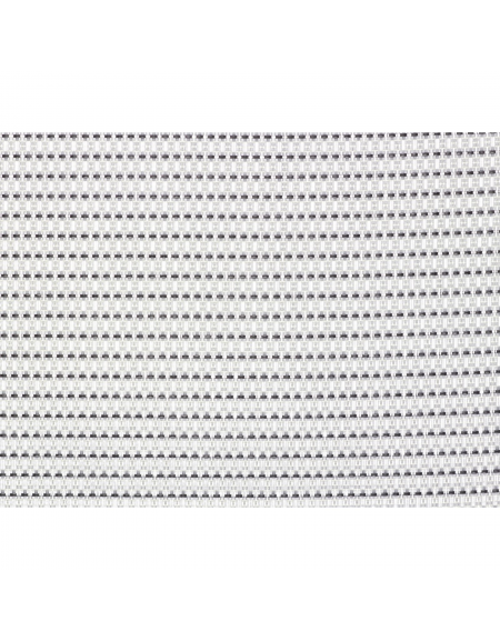 Set 6 tovagliette americane per colazione in poliestere e PVC - colore Gessato bianco - cm 42x33