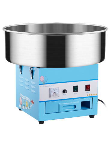 Macchina per zucchero filato da banco con vasca acciaio inox 304  (coperchio escluso) - mm 520x520x400h