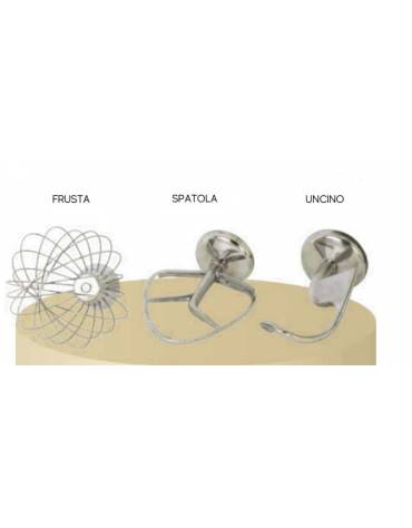 Impastatrice planetaria professionale, trasmissione ad ingranaggi - capacità Lt 20 / 3 Kg - linea economica - mm 515x440x820h