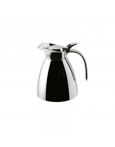 Caraffa termica in acciaio inox con finitura esterna lucida effetto specchio - capacità litri 0,6