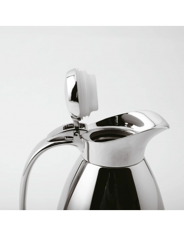 Caraffa termica in acciaio inox con finitura esterna lucida effetto specchio - capacità litri 1,5
