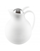 Caraffa termica in acciaio inox e polipropilene - colore bianco - capacità lt 1 - diametro cm 16 - altezza cm 20