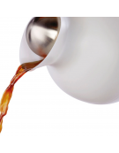 Caraffa termica in acciaio inox e polipropilene - colore bianco - capacità lt 1 - diametro cm 16 - altezza cm 20