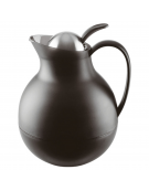 Caraffa termica in acciaio inox e polipropilene - colore nero - capacità lt 1 - diametro cm 16 - altezza cm 20