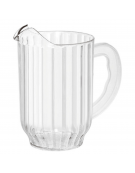 Brocca caraffa in policarbonato trasparente - diametro cm 10 - altezza cm 15 - capacità lt. 0,9