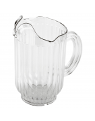 Brocca caraffa in policarbonato trasparente - diametro cm 12 - altezza cm 20 - capacità lt. 1,6