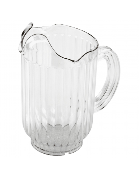 Brocca caraffa in policarbonato trasparente - diametro cm 12 - altezza cm 20 - capacità lt. 1,6
