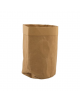 Cesto pane tondo in carta kraft lavabile - colore marrone - diametro cm 12 - altezza cm 12