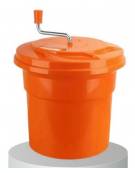 Centrifuga per insalata e verdura, capacità Lt 25 - materiale PP - munita di scarico - mm Ø425x520h