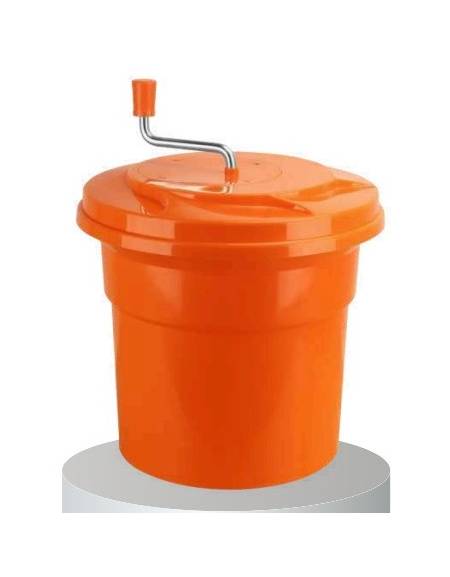 Centrifuga per insalata e verdura, capacità Lt 25 - materiale PP - munita di scarico - mm Ø425x520h