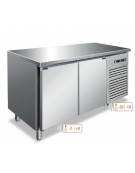 Tavolo refrigerato 2 Porte doppia temperatura con 1 sportello frigo -2 °C / +8 °C ed 1 sportello Freezer -20 °C / -10 °C - cm 13