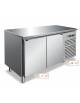 Tavolo refrigerato 2 Porte doppia temperatura con 1 sportello frigo -2°C /+8°C ed 1 sportello Freezer -20°C/-10°C-cm 136x70x86h