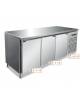 Tavolo refrigerato 3 Porte doppia temperatura con 2 sportelli frigo -2°/+8°C ed 1 sportello Freezer -20°/-10°C-cm 179,5x70x86h