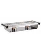 Scaldavivande polifunzionale da buffet in acciaio inox - cm 34x13x6h