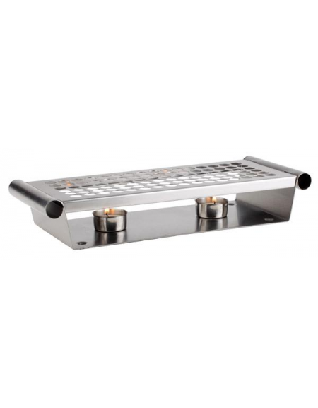 Scaldavivande polifunzionale da buffet in acciaio inox - cm 34x13x6h