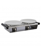 Scaldavivande polifunzionale da buffet in acciaio inox - cm 34x13x6h