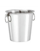 Secchiello vino in acciaio inox - 1/2 bottiglie - diametro cm 17-12,5 - altezza cm 16