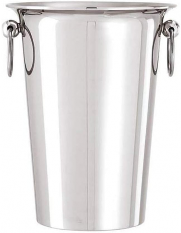 Secchio vino in acciaio inox - diametro cm 20 - altezza cm 25