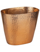 Secchiello vino in alluminio - colore rame - 1 bottiglia - capacità Lt. 2,1 - cm 20,5x14x17h