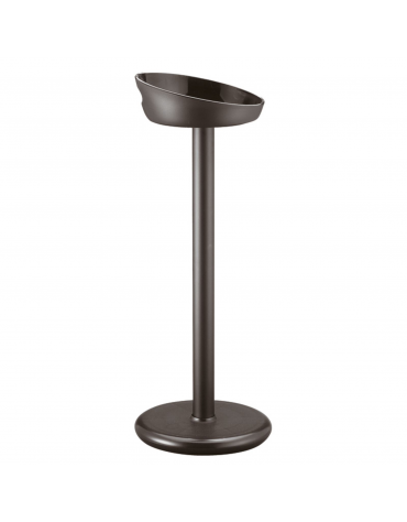 Colonna porta secchiello vino in polipropilene nero - diametro intero cm 20 - altezza cm 67,6