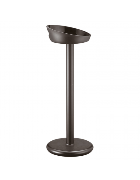 Colonna porta secchiello vino in polipropilene nero - diametro intero cm 20 - altezza cm 67,6