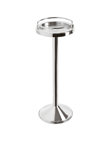 Colonna porta secchiello vino in acciaio inox   - diametro intero cm 20 - altezza cm 70,5