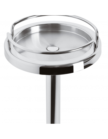Colonna porta secchiello vino in acciaio inox   - diametro intero cm 20 - altezza cm 70,5
