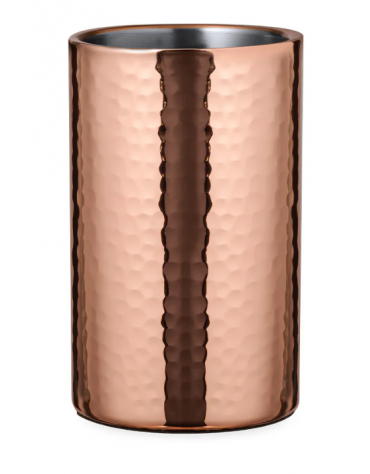 Glacette termica portabottiglia in acciaio inox - colore rame - diametro cm 12/10 - altezza cm 20