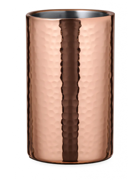 Glacette termica portabottiglia in acciaio inox - colore rame - diametro cm 12/10 - altezza cm 20