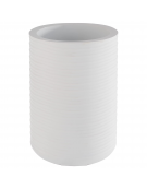 Glacette termica portabottiglia in cemento - colore bianco - diametro cm 13/10 - altezza cm 19,5