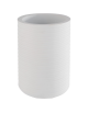 Glacette termica portabottiglia in cemento scanalato - colore bianco - diametro cm 13/10 - altezza cm 19,5